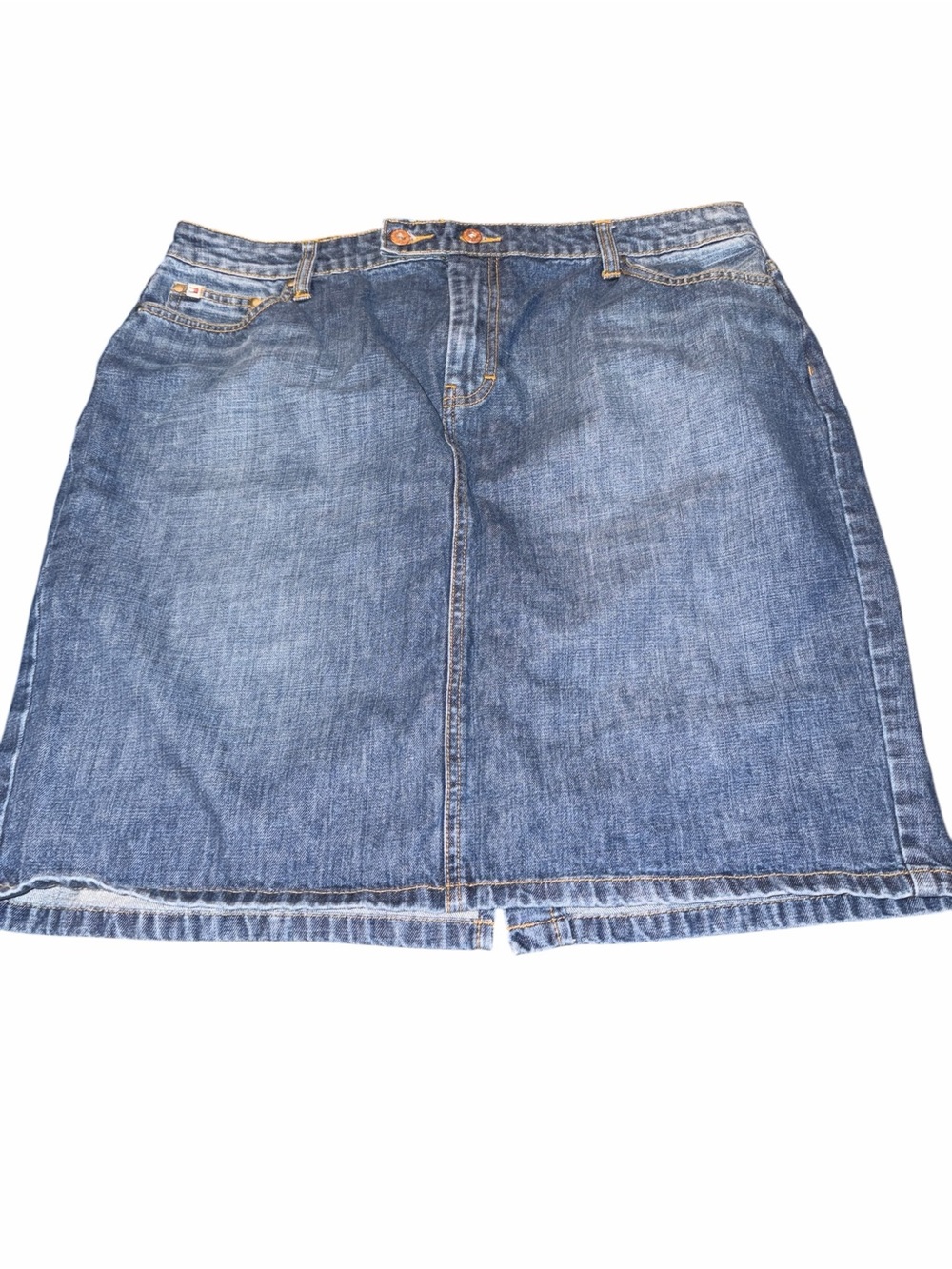 Tommy Hilfiger Blue Denim Mini Skirt